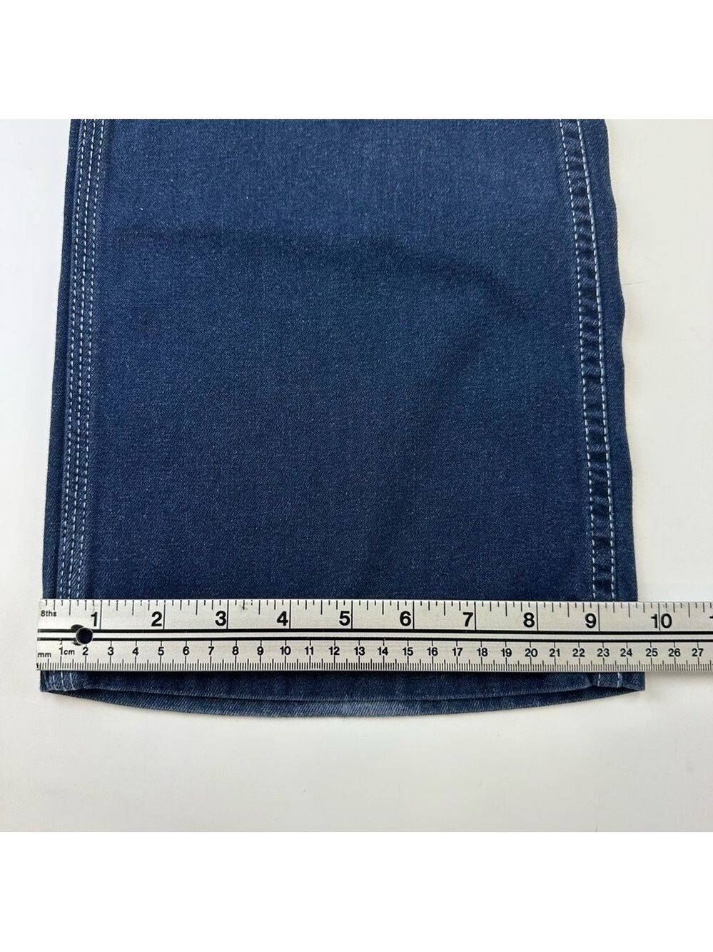 90s Vintage Hilfiger men denim carpenter jeans Size 32in Inseam 31.5in - Picture 11 of 16